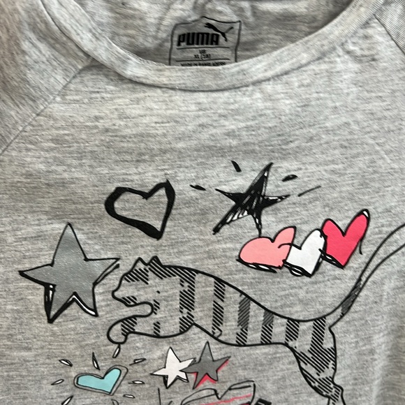 💚BUY3for $15💚Bulk of 3 Random Grey Short Sleeve Girls Tops(PUMA,OLD NAVY,CRAZY8) - Picture 9 of 14